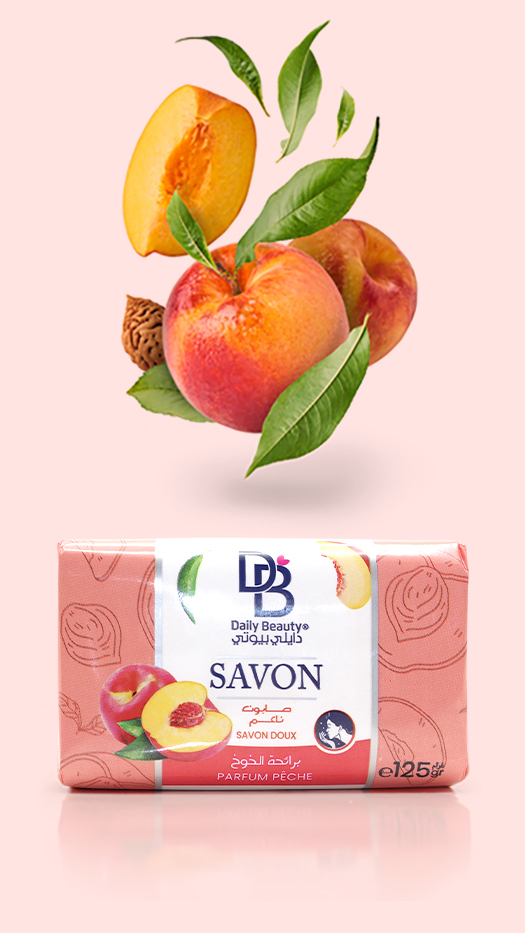 bannière mobile Savon daily beauty Pêche